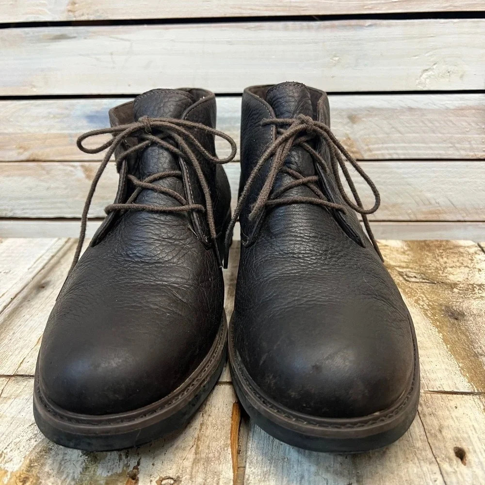 Timberland Black Leather Chukka Boots A2ETJ Casual Work Waterproof Mens 9.5